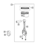 Genuine Mopar Connecting Rod Bolt MN195112. Fixed Price $9.44.