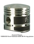Coated Pistons 1939-53 Ford Flathead 239 V8 Rat Rod. Fixed Price $311.92.
