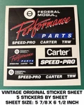 Federal Mogul Performance Parts Vintage Original Decal Sheet (5)STICKER. Fixed Price $7.18.